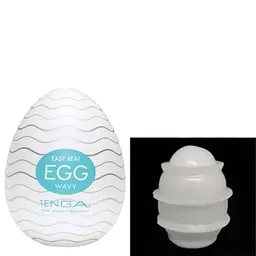 Набір чоловічих мастурбаторів Tenga EGG яйця з різними рельєфами 2 шт. + лубрикант - мініатюра 3