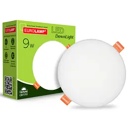 Світильник Eurolamp LED Downlight 9W 855lm 3000K (LED-DLR-9/3(Е)) - мініатюра 2