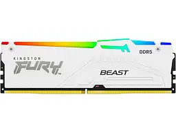 Модуль пам'яті Kingston FURY 32 GB DDR5 5200 MHz Beast RGB White (KF552C40BWA-32) - мініатюра 2