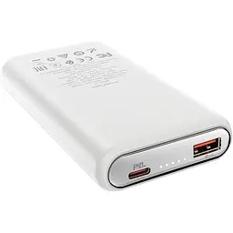 Портативна батарея Hoco Q1 Kraft Fully Compatible 10.000 mAh/PD3.0/QC3.0/38Wh/LED White - мініатюра 2