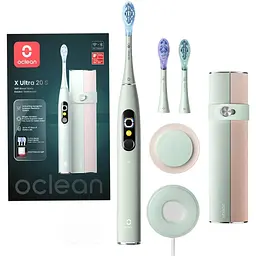 Розумна зубна електрощітка Oclean X Ultra 20 Set Electric Toothbrush Green (6970810557091) - мініатюра 2