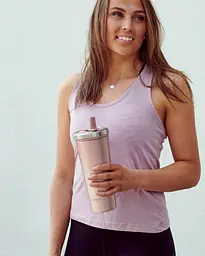 Пляшка-стакан для води Smart Shake Bohtal Insulated Tumbler 750 мл рожевий - мініатюра 4