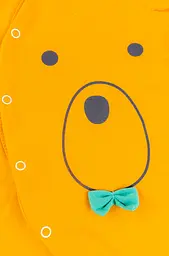 Чоловічок із закритими ніжками на байці з аплікацією Bear - мініатюра 4
