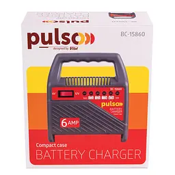 Зарядний пристрій автомобільний Pulso 6&12V/6A/15-80AHR (BC-15860) - мініатюра 5