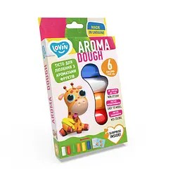 Набір тіста для ліплення Aroma Assorted ТМ Lovin 41178, 6 кольорів по 35 г