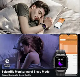 Смарт-годинник Oukitel BT-20 IP68 AMOLED Black-Orange - мініатюра 12