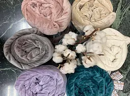 Плед Ecotton 200х220 см з мікрофібри бежевий Beige (23159) - мініатюра 3