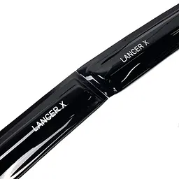 Дефлектори вікон вітровики Acrylic для Mitsubishi Lancer X 2007- Гнучкі - мініатюра 7