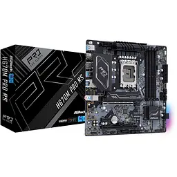 Материнська плата AsRock H670M PRO RS (H670M PRO RS) (Socket 1700, Intel H670, Micro-ATX) - мініатюра 5