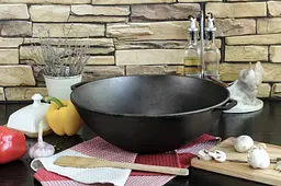 Сковорода чавунна Brizoll WOK W36 8 л 36 см - мініатюра 4