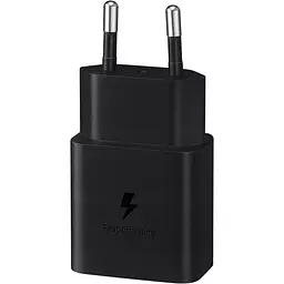 Зарядний пристрій Samsung 15Вт USB-С, чорний (EP-T1510NBEGEU) - мініатюра 2