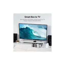 Кабель мультимедійний HDMI M to HDMI M 8.0m V2.0 4K60Hz PVC flat black Vention (AAKBK) - мініатюра 6