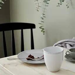 Тарілка Costa Nova Friso 22.4 см біла  (560673991344) - мініатюра 2