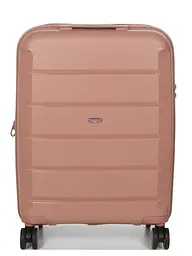 Валіза маленька S поліпропілен Airtex 646 45л 55×40×20см Рожеве золото - мініатюра 3