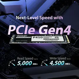 SSD NVMe накопичувач PATRIOT P410 1Tb PCIe Gen4x4 M.2 2280 (P410P1TBM28H) - мініатюра 7