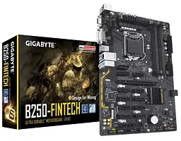Материнська плата Gigabyte GA-B250-FinTech (GA-B250-FinTech) (Socket 1151, Intel B250, ATX) Б/в - мініатюра 5