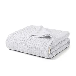 Плед-покривало Cosas Knitted Braid Snow косичка 200х220 см (Blanket_02Snow_KnittedBraid_200x220)