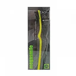 Зубна щітка Intensive Black Whitening Toothbrush Medium жовта Megasmile