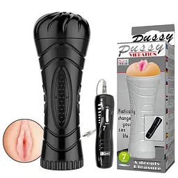 Мастурбатор Baile Vibrating Pussy з вібрацією, 23х8,6 см