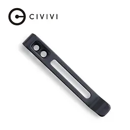 Кліпса кишенькова сталева чорна Civivi без гвинтів CA-05A-V1