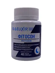 Фітокомплекс Elixir Фітосон 40 таблеток