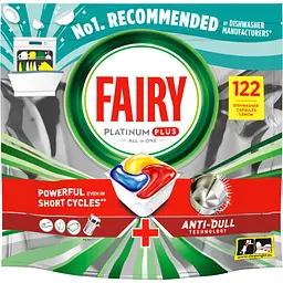 Таблетки для посудомийних машин Fairy Platinum Plus All in One Lemon 122 шт. (8700216859974)