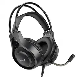 Ігрові навушники з мікрофоном Hoco W106 Tiger Gaming Headset дротові, з наголов'ям Чорні - мініатюра 2