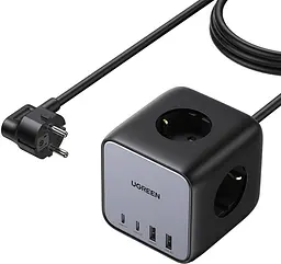 Зарядний адаптер блок живлення 4 порти Ugreen CD268 65 W DigiNest Cube (2C2A) (UGR-60113) - мініатюра 3