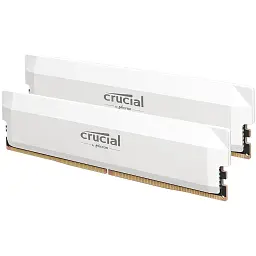 Модуль пам'яті для комп'ютера DDR5 64GB (2x32GB) 6400 MHz Pro Overclocking White Micron (CP2K32G64C40U5W) - мініатюра 2