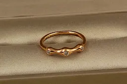 Кільце Xuping Jewelry Костяшка р 13 золотисте