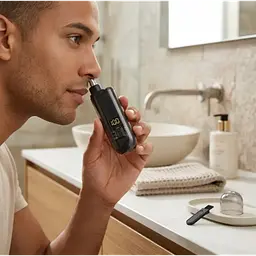 Триммер для носа и ушей, от USB, 8000 об./мин/триммер для носа/триммер для ушей Черный - миниатюра 2