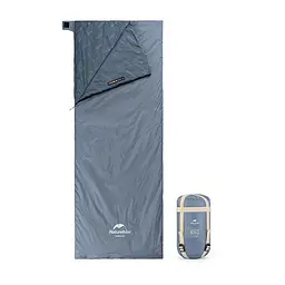 Спальник Naturehike Summer LW180 (NH21MSD09) +15°C - лівий - 205см - сіро-синій - мініатюра 3