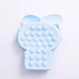 Дитяча сумочка My Melody з pop-it силіконова на блискавці 15*10*3 см, блакитний Yiwu HP-55-8BL - мініатюра 2