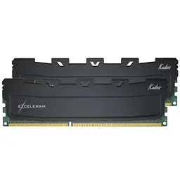 Модуль пам'яті для комп'ютера DDR3 16GB (2x8GB) 1600 MHz Black Kudos eXceleram (EKBLACK3161611AD) - мініатюра 2