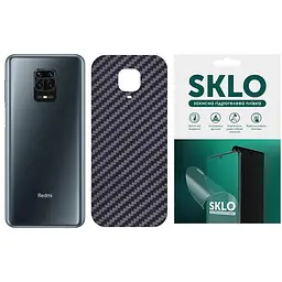 Захисна плівка SKLO Back (тил) Carbon для Xiaomi Poco M4 Pro 4G Чорний