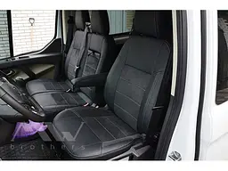 Авточохли модельні MW Brothers для Ford Transit Custom (1+2) c 2012-2023 Серія Leather Style