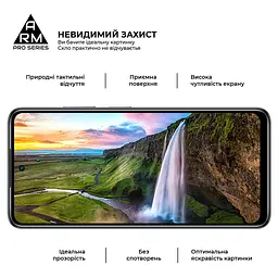 Захисне скло на Infinix Hot 40i з олеофобним покриттям, Pro, повне проклеювання, антистатичний і пиловідштовхуючий шар, 9H, самоклеючеся, 2.5D, на весь екран, антистатичний клей, ArmorStandart (ARM73827) - мініатюра 4