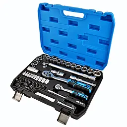Професійний набір інструментів в кейсі Molder 1/2', 1/4' 72 T, CR-V, 72 од. MT60072