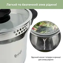 Набір каструль Elegance та ковша + Сковорода зі знімною ручкою - мініатюра 7