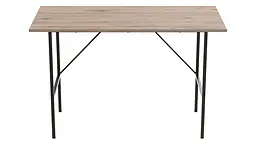Стіл письмовий Line Тайм Ferrum-decor 750x1200x600 Чорний метал ДСП Дуб Сан-Марино 16 мм (FRD-104886) - мініатюра 2