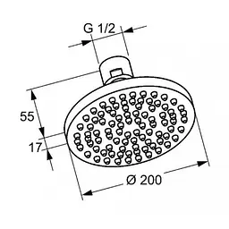 Верхній душ Kludi A-QA 6651005-00 - мініатюра 2