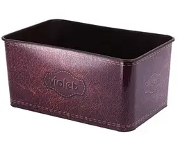 Корзина Violet House Decor Leather, 5 л, коричневий (0646 DECOR LEATHER с/кр. 5 л) - мініатюра 2