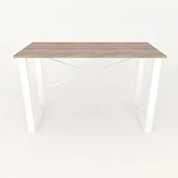 Письмовий стіл Ferrum-decor Драйв 750x1400x600 Білий метал ДСП Дуб Сонома Трюфель 16 мм (FRD-103147) - мініатюра 5