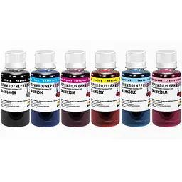 Комплект чорнил ColorWay EPSON TX650 BK/C/LC/LM/M/Y (ColorWay-EW650SET01) 6x100г