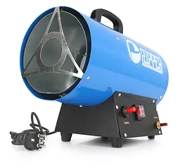 Газова теплова гармата обігрівач RIPPER 20 кВт M80925R + редуктор + шланг - мініатюра 6