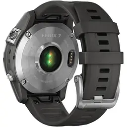 Смарт-годинник Garmin Fenix 7 Silver with Graphite Band (010-02540-00/01) - мініатюра 8