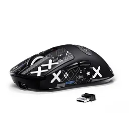 Ігрова мишка ATTACK SHARK X3 / Три режими підключення / Сенсор PAW3395 / 49 г / Black - мініатюра 2