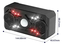 Ультразвуковий репелент від комах Siurn з двома динаміками, USB-живлення, 3 режими, чорний - мініатюра 5