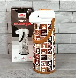 Термос с насосом Frico FRU-264-Light-brown 1.9 л светло-коричневый