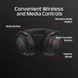 Игровая гарнитура HyperX Cloud Alpha 2 WL/BT/mini-jack/USB-A/USB-C Black (AJ5C7AA) - миниатюра 15